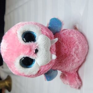 Ty Pink and White Plush Walrus Tusk